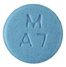 Pill Finder: M A7 Blue Round - Medicine.com