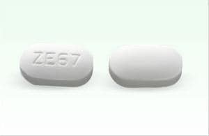 Image 1 - Imprint ZE67 - glipizide/metformin 2.5 mg / 500 mg