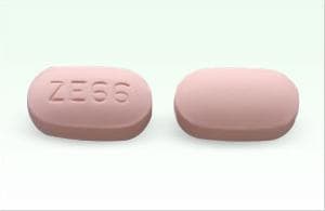 Image 1 - Imprint ZE66 - glipizide/metformin 5 mg / 500 mg