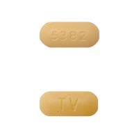 Imprint TV 5382 - abacavir/lamivudine 600 mg / 300 mg