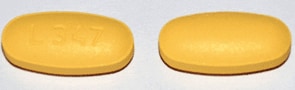 Image 1 - Imprint L347 - hydrochlorothiazide/olmesartan 12.5 mg / 40 mg