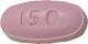 Pill Finder A015 150 Peach Elliptical Oval Medicine