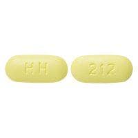 Image 1 - Imprint HH 212 - hydrochlorothiazide/losartan 25 mg / 100 mg