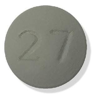 Image 1 - Imprint 27 - methylphenidate 27 mg