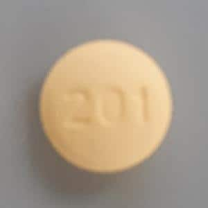 Image 1 - Imprint 201 - fenofibrate 54 mg