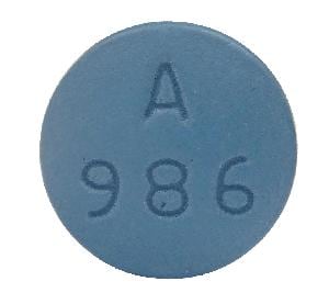 Image 1 - Imprint A 986 - lamotrigine 200 mg