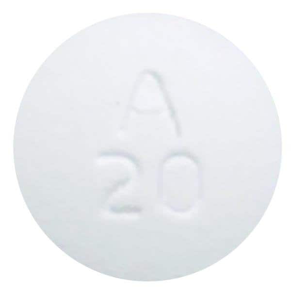 Imprint A20 - lurasidone 20 mg