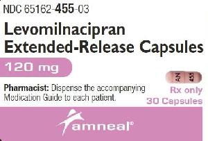 Imprint AN 455 - levomilnacipran 120 mg