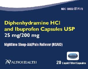 Image 1 - Imprint DHI25 - diphenhydramine/ibuprofen 25 mg / 200 mg