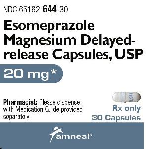 Image 1 - Imprint AMNEAL 644 - esomeprazole 20 mg