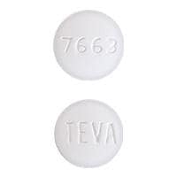 Imprint TEVA 7663 - erlotinib 100 mg