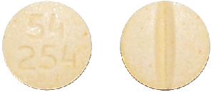 Image 1 - Imprint 54 254 - tetrabenazine 25 mg