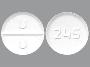 Pill Finder U U 245 White Round Medicine