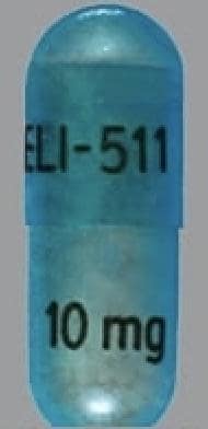 Image 1 - Imprint ELI-511 10 mg - amphetamine/dextroamphetamine 10 mg