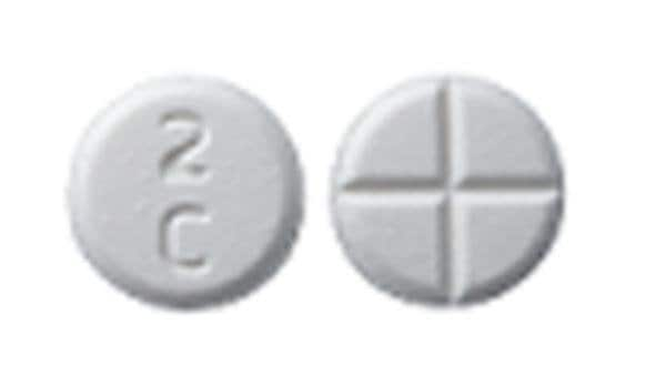 Image 1 - Imprint 2 C - captopril 25 mg