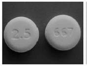 Image 1 - Imprint 2.5 667 - acetaminophen/oxycodone 325 mg / 2.5 mg