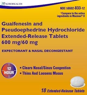 X 64 - Guaifenesin and Pseudoephedrine Hydrochloride Extended-Release