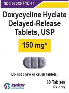 Image 1 - Imprint 7 1 0 - doxycycline 150 mg