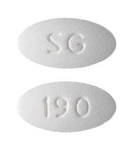 Image 1 - Imprint SG 190 - levetiracetam 750 mg