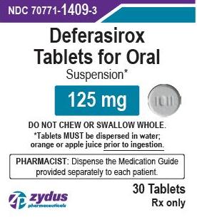 Image 1 - Imprint 1011 - deferasirox 125 mg