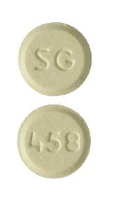 Image 1 - Imprint SG 458 - carbidopa/levodopa 25 mg / 100 mg