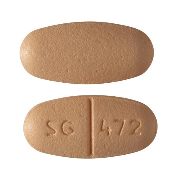 Image 1 - Imprint SG 472 - levetiracetam 750 mg