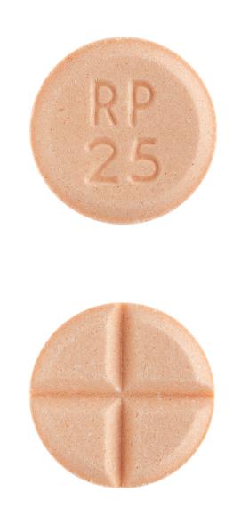 Image 1 - Imprint RP 25 - amphetamine/dextroamphetamine 15 mg