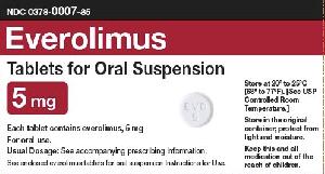 M EVD 5 - Everolimus (for Oral Suspension)