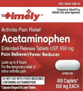 Image 1 - Imprint 71 - acetaminophen 650 mg