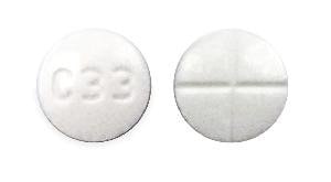 Image 1 - Imprint C33 - captopril 25 mg