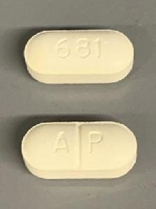 Image 1 - Imprint A P 681 - acetaminophen/oxycodone 300 mg / 5 mg