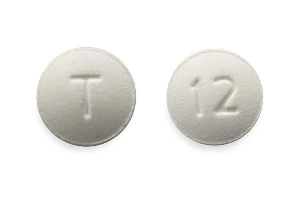 Image 1 - Imprint T 12 - famotidine 40 mg