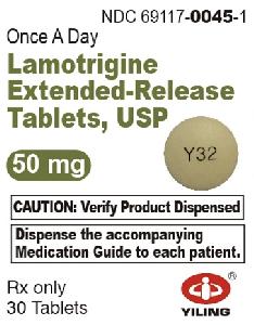 Image 1 - Imprint Y32 - lamotrigine 50 mg