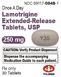 Image 1 - Imprint Y35 - lamotrigine 250 mg