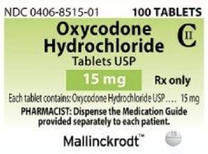 M 15 - Oxycodone Hydrochloride