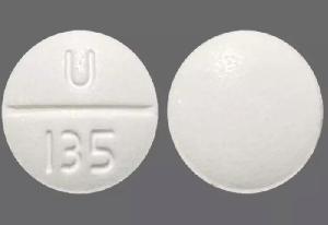 Image 1 - Imprint U 135 - clonidine 0.1 mg