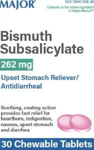 Image 1 - Imprint G122 - bismuth subsalicylate 262 mg