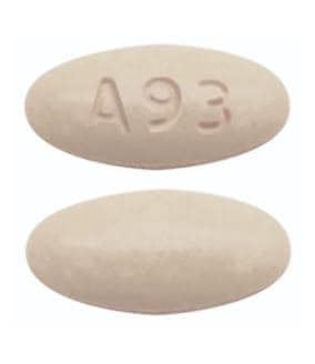 Image 1 - Imprint A93 - lacosamide 50 mg