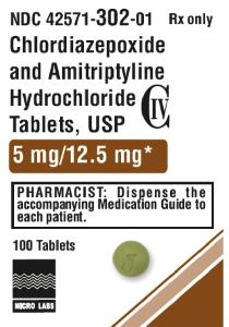 Imprint CA 1 - amitriptyline/chlordiazepoxide 12.5 mg / 5 mg