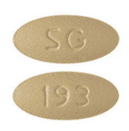 Image 1 - Imprint SG 193 - lacosamide 100 mg