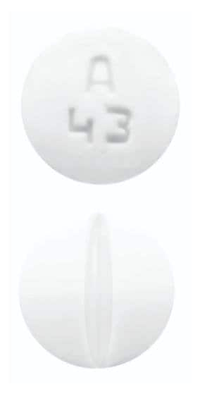 Image 1 - Imprint A43 - prednisone 1 mg