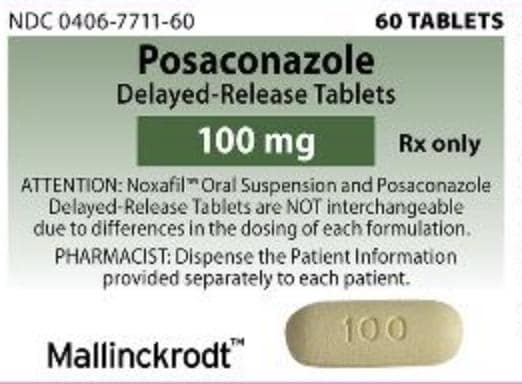 Imprint M 100 - posaconazole 100 mg