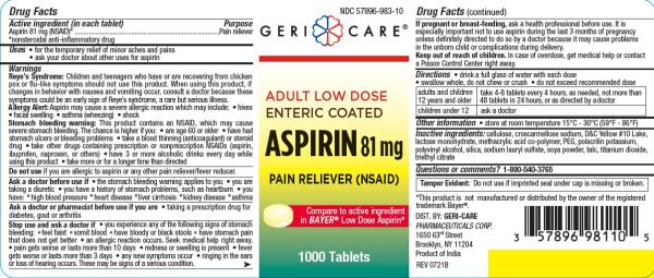 P - Aspirin Enteric Coated