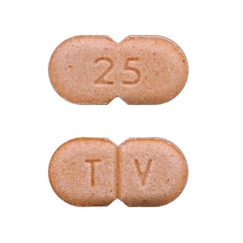 Image 1 - Imprint T V 25 - levothyroxine 25 mcg