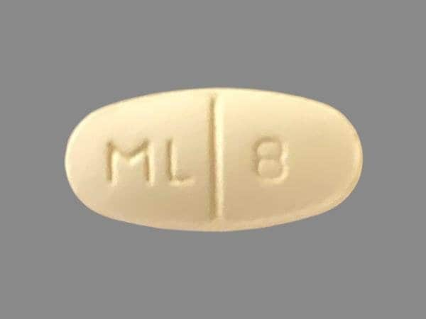 Image 1 - Imprint ML 8 - levetiracetam 500 mg