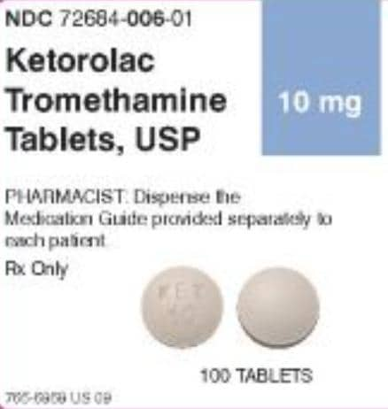 Image 1 - Imprint KET10 - ketorolac 10 mg