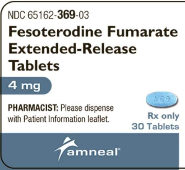 Image 1 - Imprint A 69 - fesoterodine 4 mg