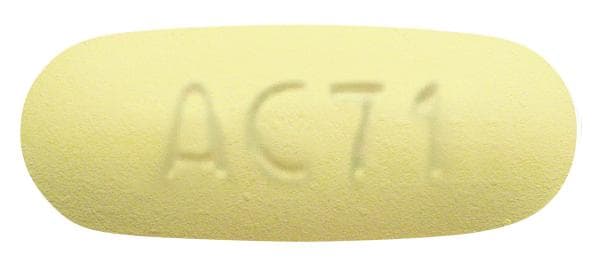 Imprint AC71 - posaconazole 100 mg