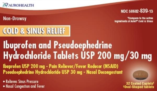 L 70 - Ibuprofen and Pseudoephedrine Hydrochloride