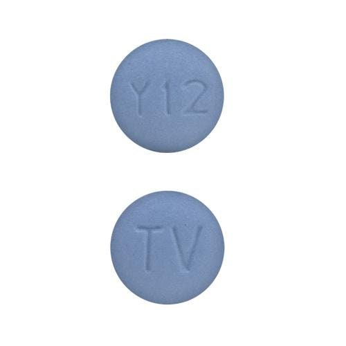 Pill Finder TV Y12 Blue Round